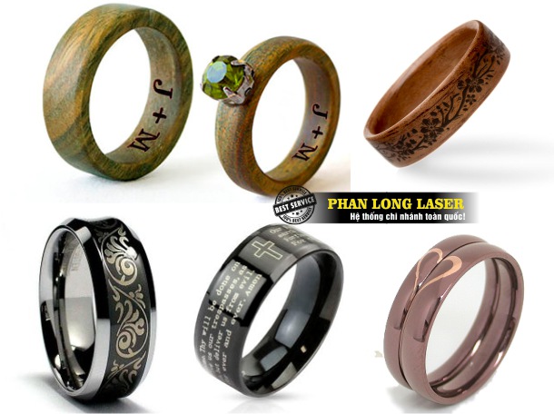 Xưởng khắc laser theo yêu cầu lên các sản phẩm nhẫn cưới uy tín giá rẻ lấy liền tại Hà Nội